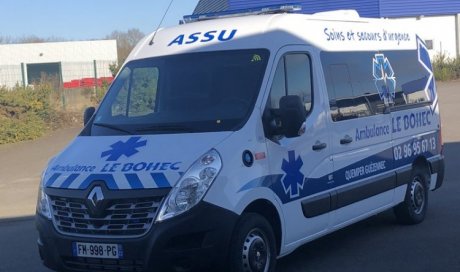 Ambulance et Pompes Funèbres LE BOHEC Ambulance pour transport couché Quemper-Guézennec-Pontrieux